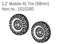 Absima 1.2"" Wheel Set ""Mudder-XL"" 68mm (4) (HBP240370)
