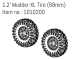 Absima 1.2"" Wheel Set...