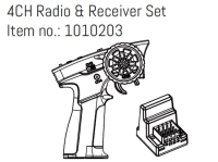 Absima 4CH Radio & Receiver Set - GOAT (HBP240332)