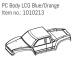Absima PC Body LCG Blue/Orange - GOAT (AB1010213)