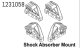 Absima D?mpferbr?cken Set CR4.4 (1231058)
