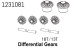 Absima Differential Getriebeset 18T/13T CR4.4 (1231081)