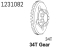 Absima Tellerrad 34T CR4.4 (1231082)