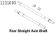 Absima Achswellen hinten CR4.4 (1231093)