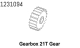 Absima Metallgetriebe 21T-M1.0 (flache Bohrung) CR4.4...