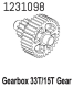 Absima Metallgetriebe 33T/15T-M0.6 CR4.4 (1231098)