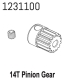 Absima Metallritzel 14T-M0.6 CR4.4 (1231100)