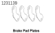 Absima Bremsbacken CR4.4 (4) (1231139)