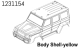 Absima PC Karosserie WOLF gelb CR4.4 (1231154)