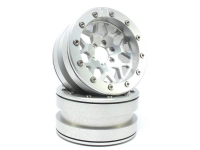 Absima Beadlock Wheels PT-MESH silver/silver 2.2 (2) ohne Radnabe (MT2210SS)