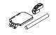 Absima ESC Plate & Middle Shaft (1610122)