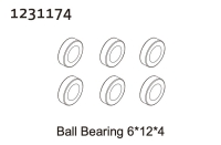 Absima Kugellager 6*12*4 (6) (1231174)