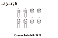 Absima Pinschrauben M4*12.5 (8) (1231176)