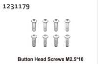 Absima Kopfschrauben M2.5*10 (8) (1231179)