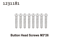 Absima Kopfschrauben M3*26 (8) (1231181)