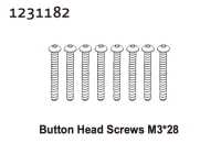 Absima Kopfschrauben M3*28 (8) (1231182)