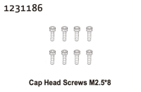 Absima Zylinderkopfschrauben M2.5*8 (8) (1231186)