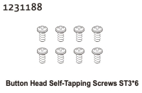 Absima Kopfschrauben ST3*6 (8) (1231188)