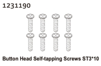 Absima Kopfschrauben ST3*10 (8) (1231190)