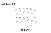 Absima Pins 2*11 (12) (1231193)