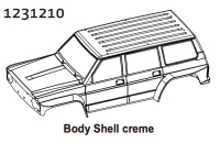 Absima Karosserie creme CR4.4 PATROL (1231210)