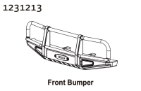 Absima Front Bumper CR4.4 PATROL (1231213)