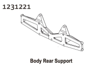 Absima Karosseriehalter hinten CR4.4 PATROL (1231221)