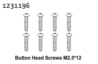 Absima Kopfschrauben M2.5*12 (8) (1231196)