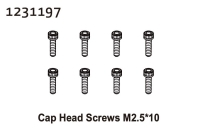 Absima Zylinderkopfschrauben M2.5*10 (8) (1231197)