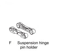 Absima Alu Front Suspension Hinge Pin Holder (1210003)