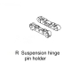 Absima Alu Rear Suspension Hinge Pin Holder (1210005)