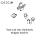Absima Body and Wing Mount Set (1210010)