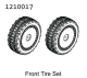 Absima Front Pre-glued Tire Set - Buggy (2) (1210017)