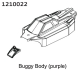 Absima PVC Buggy Shell - purple + Stickers (1210022)