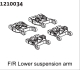 Absima Lower Suspension Arm Set F/R (1210034)