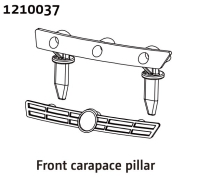 Absima Front Grille & Body Mount - Rally (1210037)