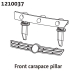 Absima Front Grille & Body Mount - Rally (1210037)