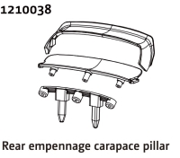Absima Rear Wing & Body Mount - Rally (1210038)