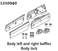 Absima Tension L/R Brackets Assembly (1210040)