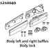 Absima Tension L/R Brackets Assembly (1210040)