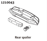 Absima Rear Bumper and Muffler (1210043)