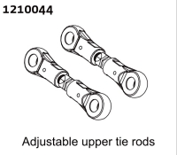 Absima Adjustable Tie Rods (2) (1210044)