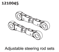 Absima Adjustable Steering Rods (2) (1210045)