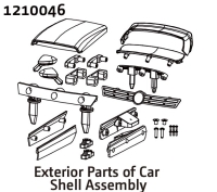 Absima Body Accessories Set - Rally (1210046)