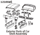 Absima Body Accessories Set - Rally (1210046)