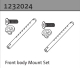 Absima Karosseriehalter Set vorne (1232024)