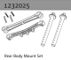 Absima Karosseriehalter Set hinten (1232025)