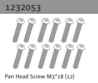 Absima Linsenkopfschraube M3*18 (10) (1232053)