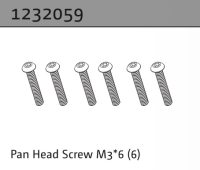 Absima Linsenkopfschraube M3*6 (6) (1232059)