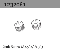 Absima Madenschraube M2.5*2/M3*3 (2) (1232061)